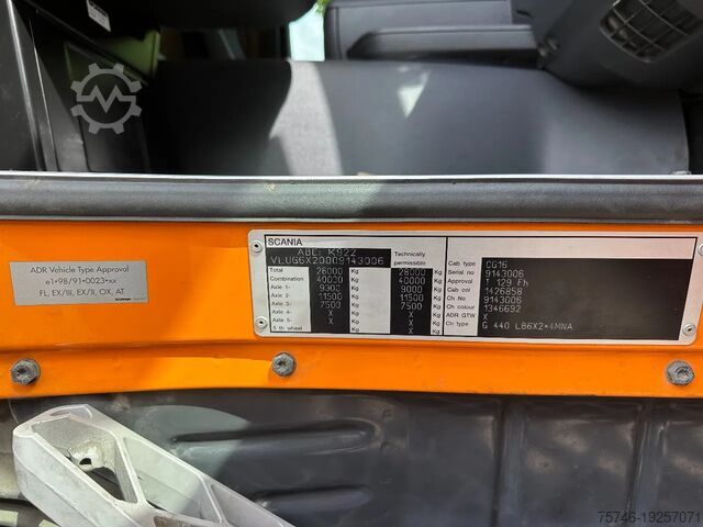 ট্যাঙ্কার ট্রাক Scania G440 6x2 *Willig *Tank Altöl+Filter Entsorgung ADR