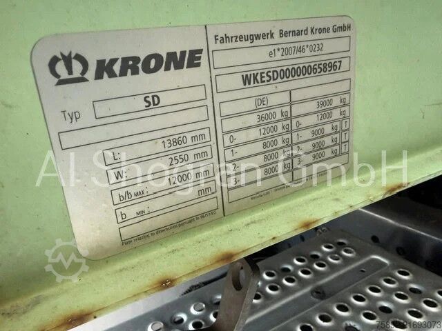 Peitto Krone Mega / Edscha / Liftachse
