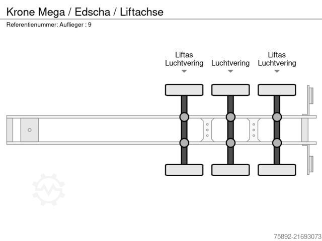 Peitto Krone Mega / Edscha / Liftachse