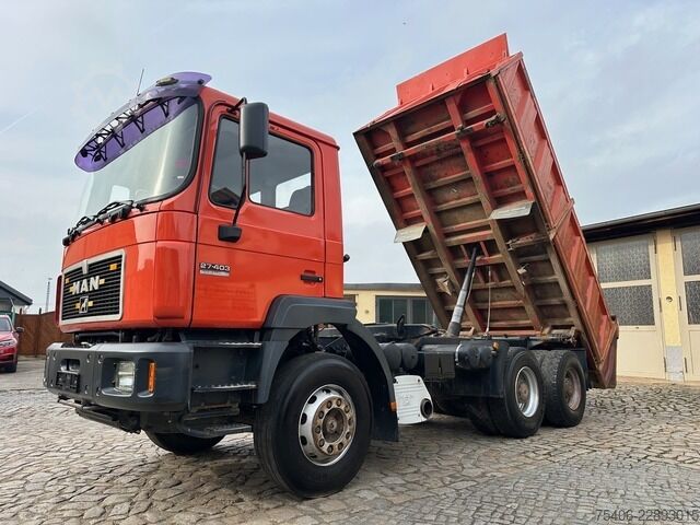 Kamion vetësbërëshkues man 27.403 Silent 6x4 Dreiseitenkipper AHK
