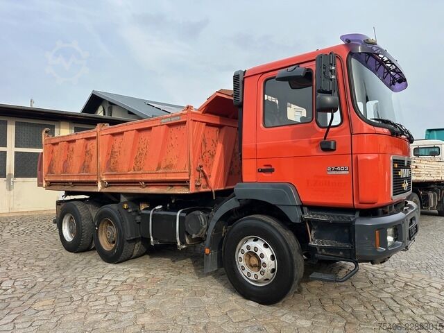 Kamion vetësbërëshkues man 27.403 Silent 6x4 Dreiseitenkipper AHK