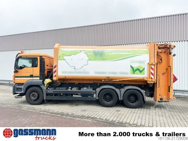 Skraldevogn MAN TGS 26.400 6X4 BL, Seilabroller, Haller Lotos,