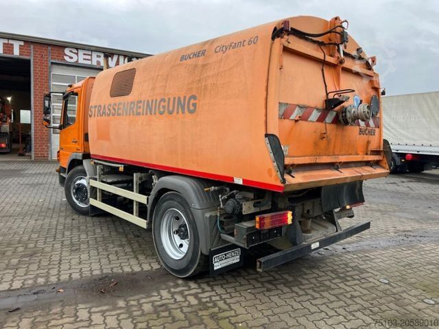 ืืืืื ืืืืฉืื MERCEDES-BENZ Atego 1318 LKO Kehrmaschine Bucher+Separatmotor