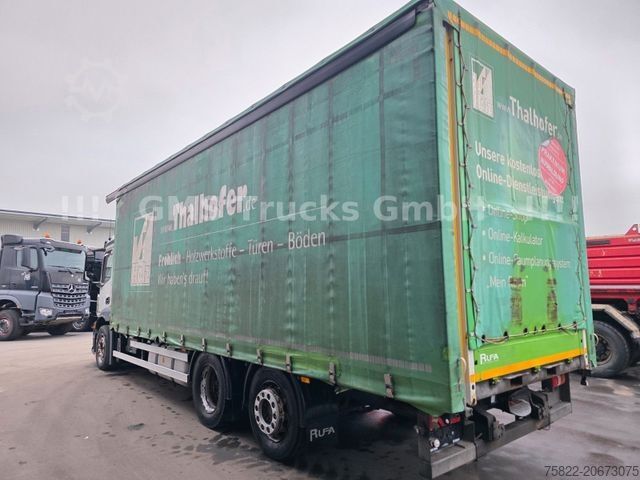 Plattewagen met zeil MERCEDES-BENZ Antos 2540 / Lenkachse / Load 15,3ton