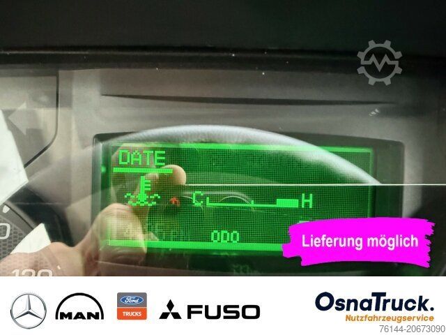 Vrachtwagen met bakwagen FUSO 7C18 Koffer+LBW,Klima Nutzlast 2925 KG,Sideguard