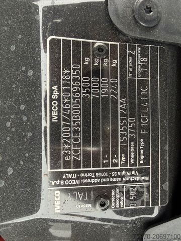 Pick-up furgonas IVECO Daily 35S16 H 3.0L *R3.750mm*AHK*Klima*