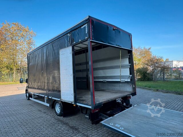 Transportador con plataforma y toldo IVECO Daily 72C18 Hi-Matic Pritsche Plane+LBW