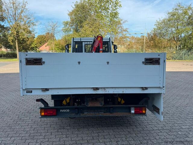 皮卡厢式货车 IVECO 75E16 Pritsche mit Kran Fassi