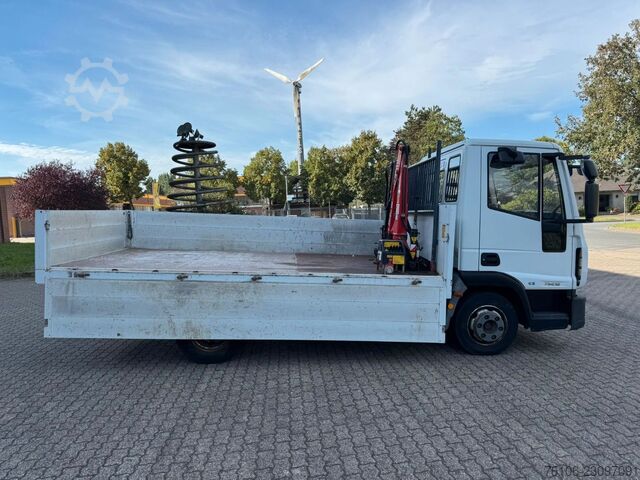 皮卡厢式货车 IVECO 75E16 Pritsche mit Kran Fassi