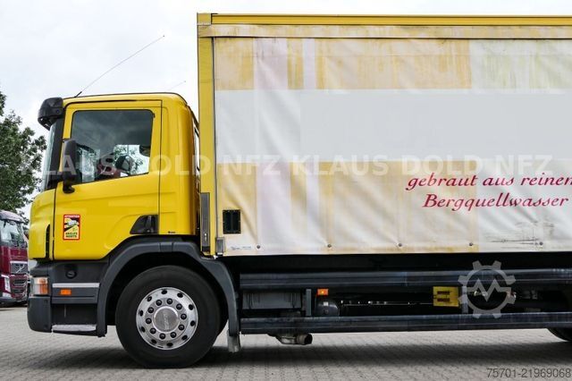 LKW mit Getränkeaufbau SCANIA P 340 Getränkewagen Kamera LBW
