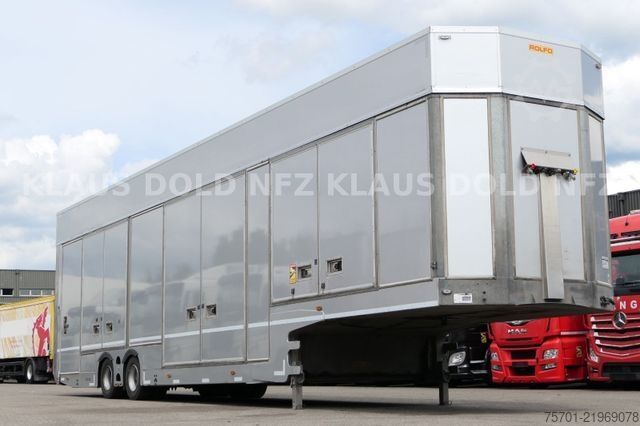 Autotransporter Auflieger  Rolfo S2 geschloss. Autotransp. Hubdach Lifbühne