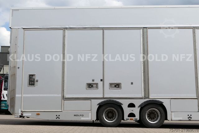 Autotransporter Auflieger  Rolfo S2 geschloss. Autotransp. Hubdach Lifbühne