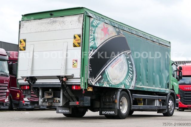 LKW mit Getränkeaufbau SCANIA P 340 Getränkewagen Kamera LBW