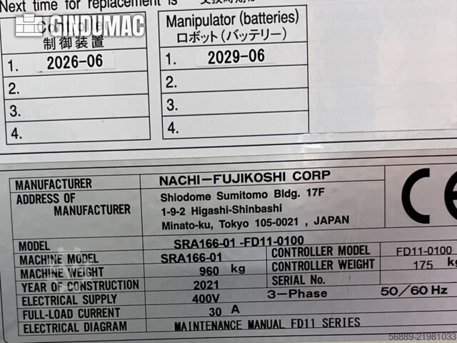 NACHI SRA166-01 NACHI SRA166-01