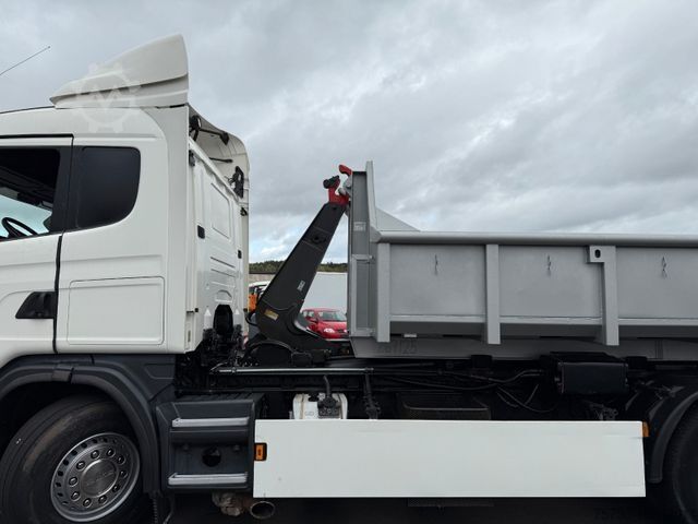 Camión portacontenedores de gancho SCANIA G 440 LB 6x2 Knickhaken Retarder, Klima