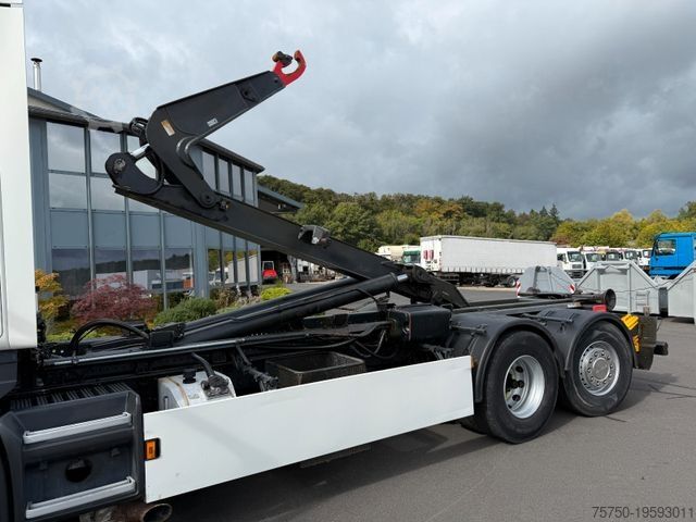 Camión portacontenedores de gancho SCANIA G 440 LB 6x2 Knickhaken Retarder, Klima