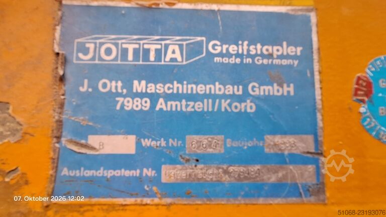  J. Ott, Maschinenbau GmbH JOTTA Greifstapler