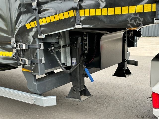 Lágvagn hálftrailer FAYMONVILLE Gabelstapler-Transporter mit 2-teiliger Rampe