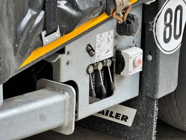 Lágvagn hálftrailer FAYMONVILLE Gabelstapler-Transporter mit 2-teiliger Rampe