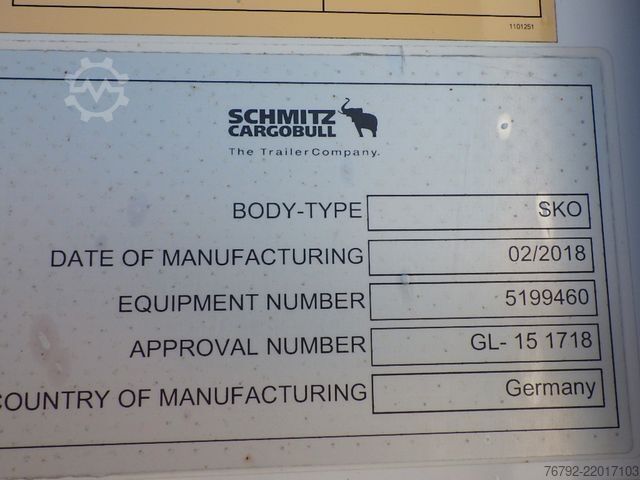 Koeloplegger SCHMITZ CARGOBULL SKO 24/L FP45 Doppelst./Thermo-King/LBW/2133 Bh
