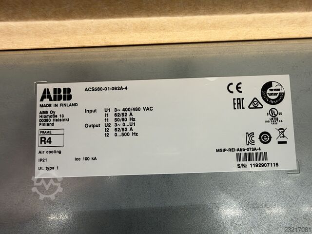  ABB ACS580-01-062A-4 Industrial Frequency Inverter – 30 kW – NEW