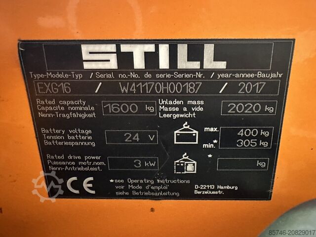 EXG 16 - Eğilebilir Çatallar * DEMO !! STILL EXG 16 - Tilting Forks * DEMO