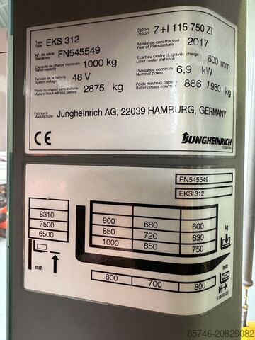 EKS 312 - Prowadzenie przewodowe !! Ogłoszenie!! JUNGHEINRICH EKS 312 - Wire Guidance !! PSA !!