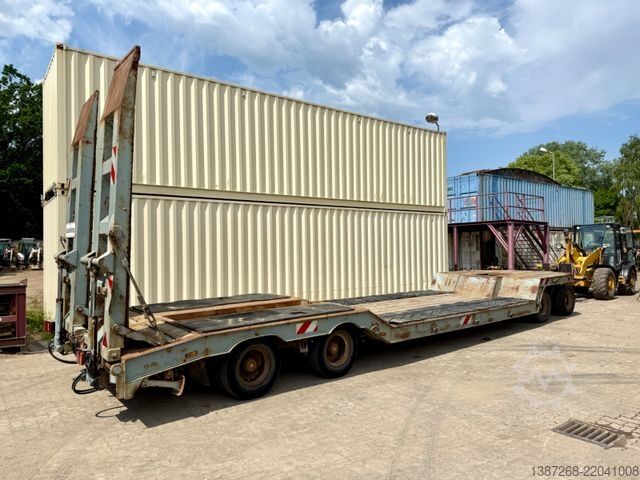 Treler pengangkut rendah MÜLLER-MITTELTAL TT40 Tieflader / Rampen