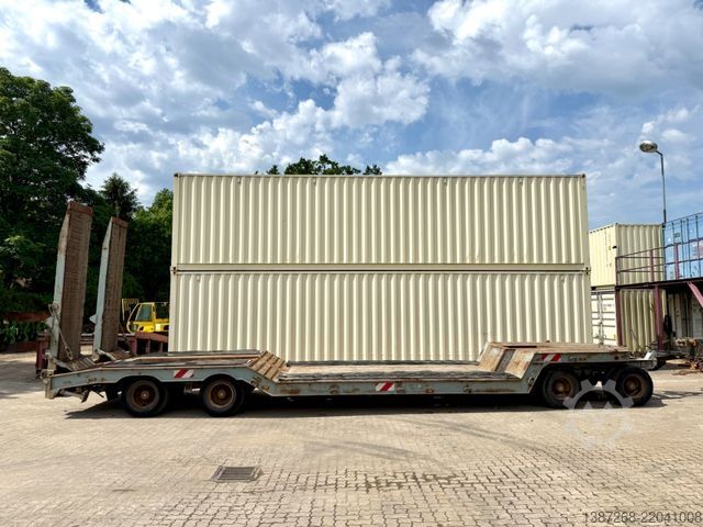 Treler pengangkut rendah MÜLLER-MITTELTAL TT40 Tieflader / Rampen