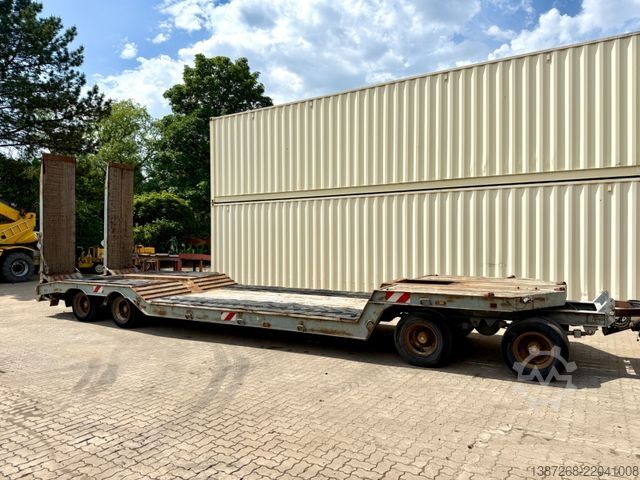 Treler pengangkut rendah MÜLLER-MITTELTAL TT40 Tieflader / Rampen