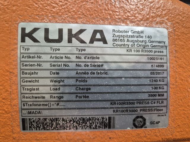 Board loader "STR 4" KUKA KR100 R3500 press