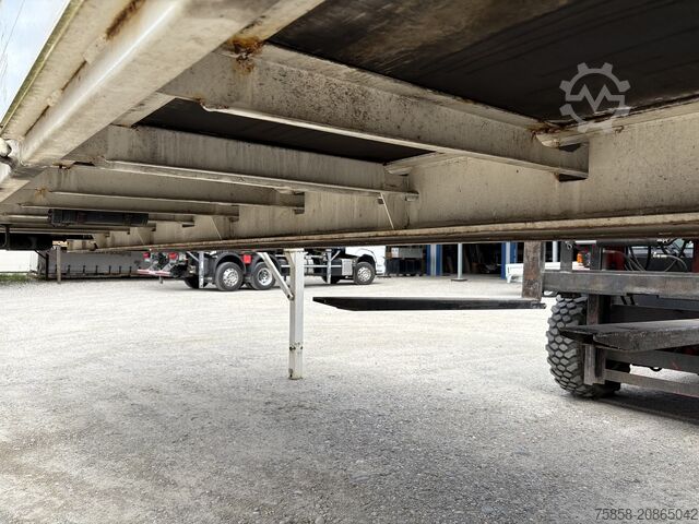 Swap body with flatbed Krone BDF 7,45m Baustoff Bordwand + Türen