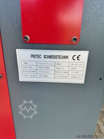 Meja putar pengelasan, Meja Putar, Pengatur Posisi Protec Schweisstisch HDL 1500