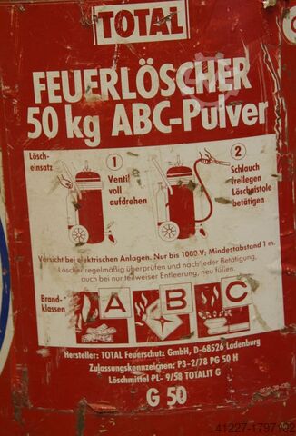 Feuerlöscher Pulver TOTAL G 50