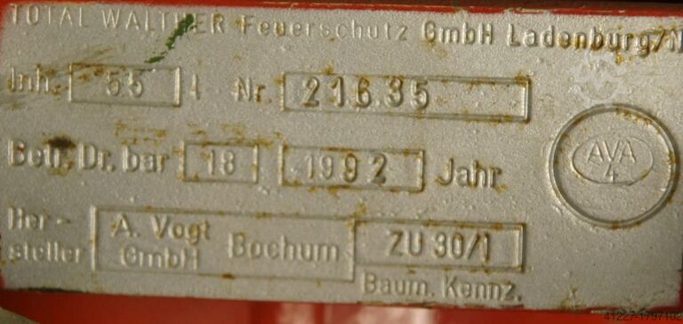 Feuerlöscher Pulver TOTAL G 50