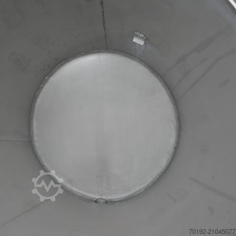 60 Liter fahrbarer Behälter aus V2A  9835