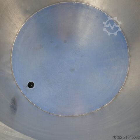 350 Liter fahrbarer Behälter aus V2A auf Rollen  9811