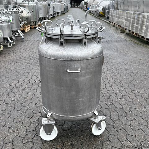 300 Liter fahrbarer Behälter aus V4A  9802