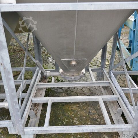 760 Liter IBC Konuscontainer für Schüttgüter aus V2A Stöcklin 9794