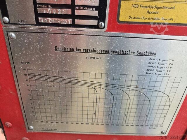 Грузовик специального назначения  W50 L/LF IFA Löschfahrzeug mit Pumpe + Tank