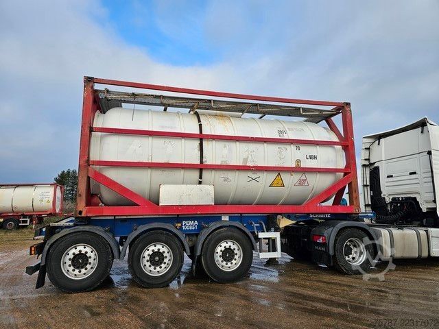 Полуприцеп с сменным кузовом SCHMITZ CARGOBULL Tankchassis mit Tankcontainer, 424.676 KM