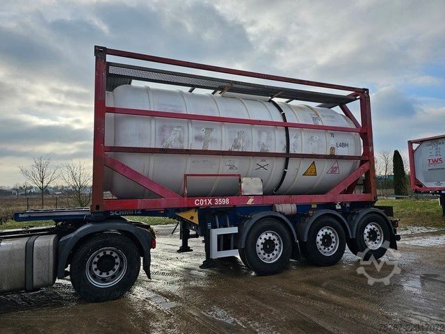 Полуприцеп с сменным кузовом SCHMITZ CARGOBULL Tankchassis mit Tankcontainer, 424.676 KM