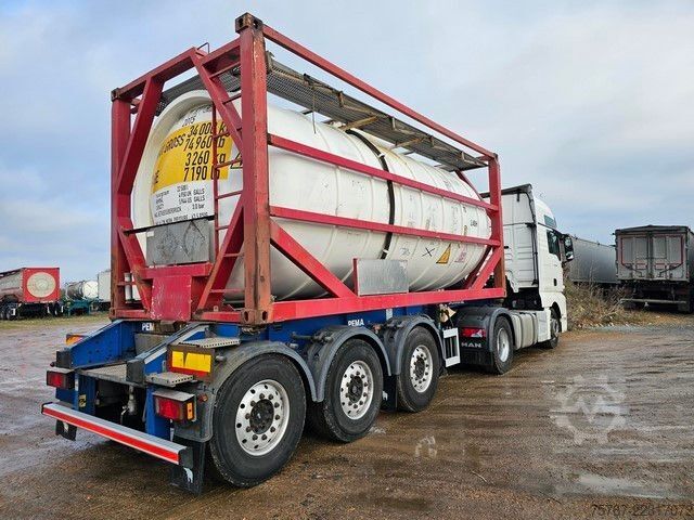 Полуприцеп с сменным кузовом SCHMITZ CARGOBULL Tankchassis mit Tankcontainer, 424.676 KM