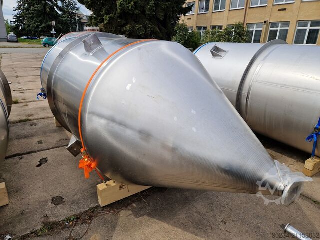 5.720 litara 316L spremnik za vakuumsko skladištenje od nehrđajućeg čelika, 1500 mm promjera x 2500  SCHWARTE-MILFOR 5,720 Litre