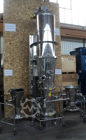 Niro model MP3/2/3 višenamjenski fluidni sušač/granulator/prevlaka od nehrđajućeg čelika NIRO MP3/2/3