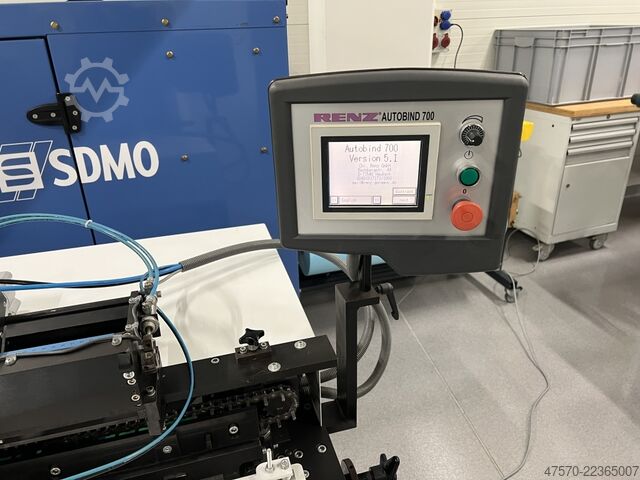 Makinë lidhëse spirale gjysmë automatike Renz Autobind AB 700 + KAS 500 Semi-Automatic Spiral Binding Machine