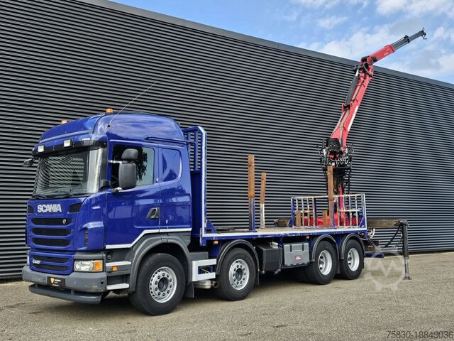 Laadplatform Scania G440 / RETARDER / 8x4 / PALFINGER-EPSILON CRANE