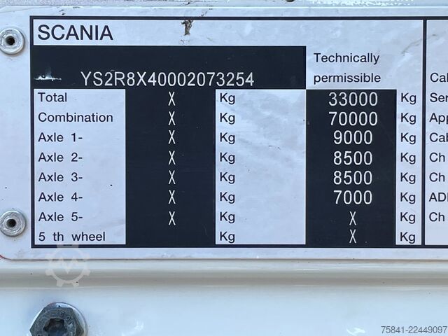 Camion cu macara Scania R440 R440 8x4*4 Palfinger PK 65002 SH-E Power L...