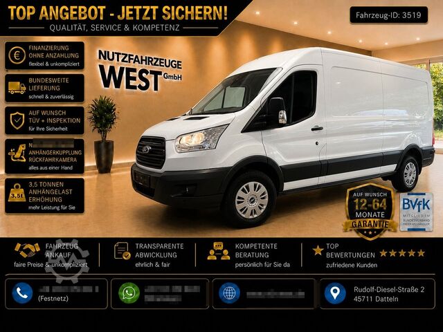 高顶厢式货车 FORD Transit Hoch+Lang*L3-H2*Garantie*AHK*Klima*170Ps