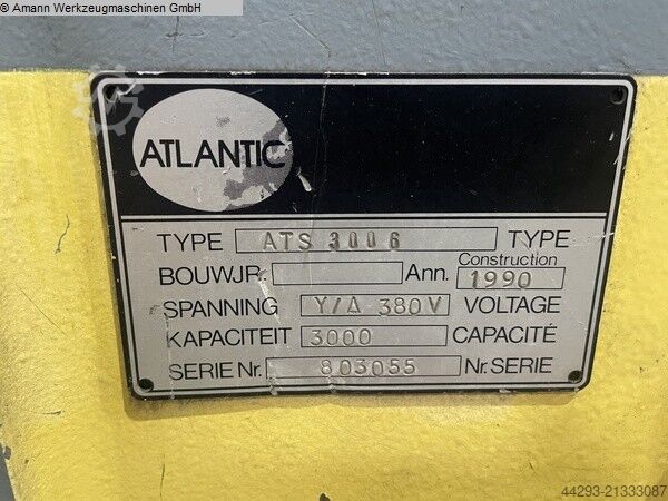 מספריים צלחת - הידראולי ATLANTIC ATS 3006